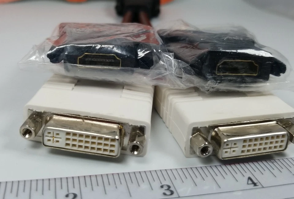 Dell HP DMS-59 Dual DVI Female X2 HDMI Adapters Splitter Video Cable AMD Nvidia - Image 3 of 4