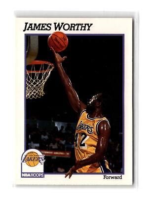 1991-92 Hoops Los Angeles Lakers Team Night Sheet SGA #NNO James Worthy