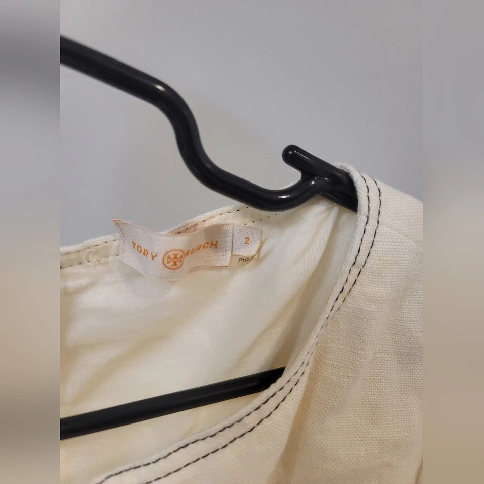 Платье цельнокроеное льняное Tory Burch - размер 2 - Изображение 3 из 4