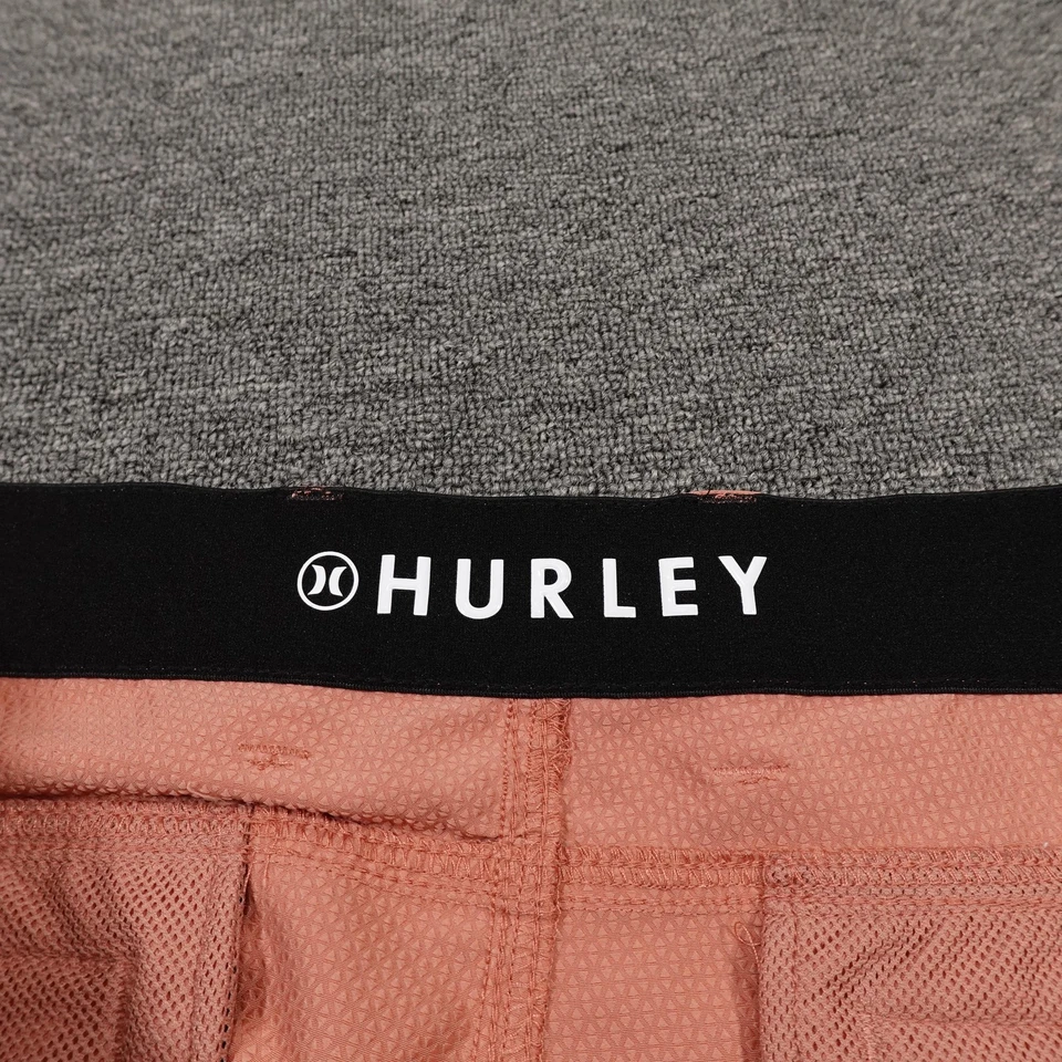 Pantalones Cortos Hurley Para Hombres 38 Coral Híbrido Caminar Chino Golf Elastizados Informales Tecnología Foto 4 de 4