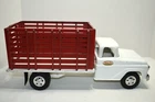 Vintage Tonka 1950's Platform Stake Truck Rare White, Pressed Steel, Flatbed