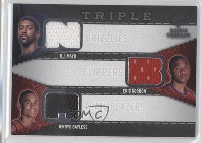 2008 SP Rookie Threads Triple OJ Mayo Eric Gordon Jerryd Bayless #RTT-MGB RC 1l7