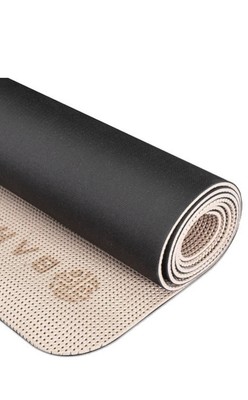 BAHE Ecomat Yogamatte Pro 4 mm oat/mulberry Sport Fitness Gymnastik Pilates 1594