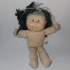 CPK Cabbage Patch Kids Doll Black Green Hair Brown Eyes Play Along JP 2007