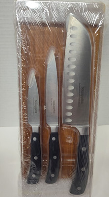 Bon Appetit - 3 piece German Stainless Steel Cutlery Knives Set - with Wood Box
