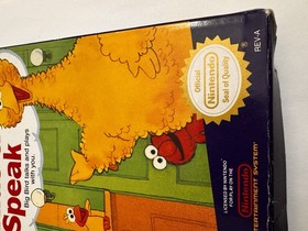 Sesame Street Big Bird's Hide & Speak NES Nintendo Complete CIB