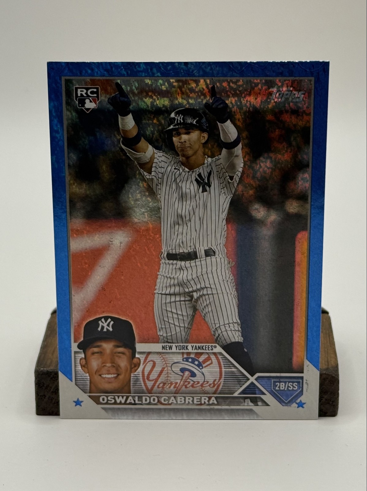 2023 Topps Series 2 OSWALDO CABRERA Blue Foil PARALLEL /999 RC Yankees #487