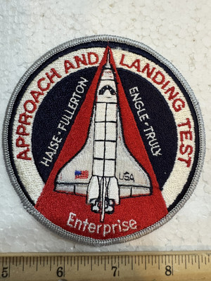 Vintage NASA Space Shuttle Patch- Enterprise Approach & Landing Test 
