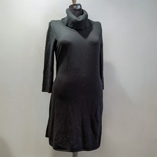 Nine West Dark Green Turtleneck A-line Midi Sweater Dress Size XL
