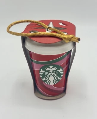 Starbucks Schmuck Weihnachten mini Becher Original Christmas Promo Selten 8cm