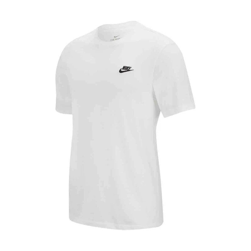 Nike Men's NSW Club T-Shirt Short Sleeve Crew Neck White Size 2XL