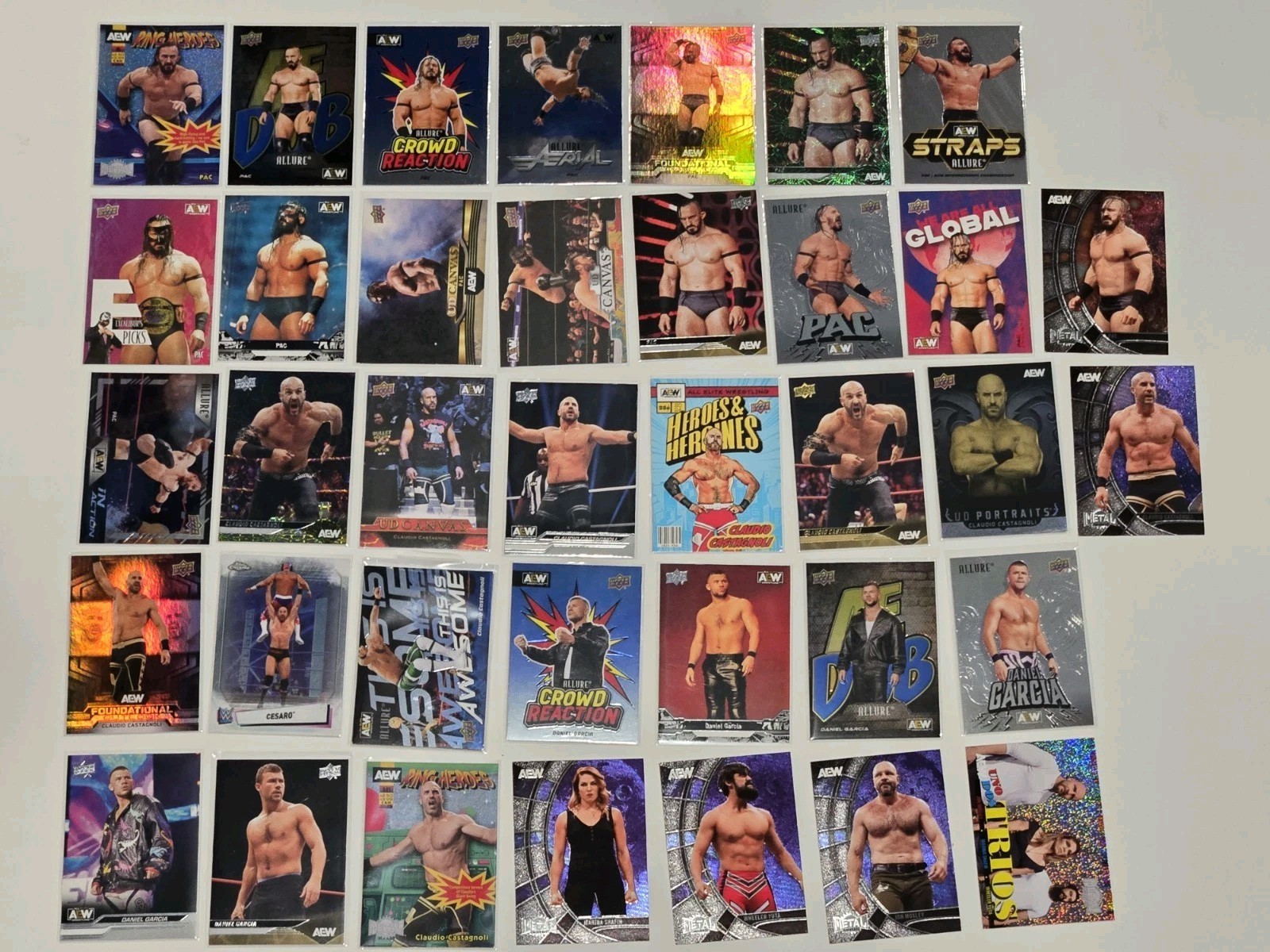 AEW Upper Deck 37 Card Death Rider Lot Claudio Castagnoli Pac Daniel Garcia