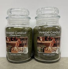 Yankee Candle Autumn Lodge 22oz Large Jar Lot...