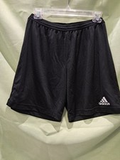  297 Mens Adidas Black Soccer Training Shorts Med