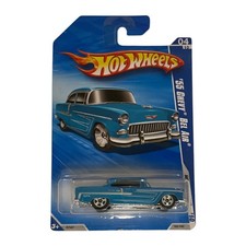 2010 Hot Wheels Toys R Us Exclusive Hot Auction 1955 Chevy Bel Air Blue