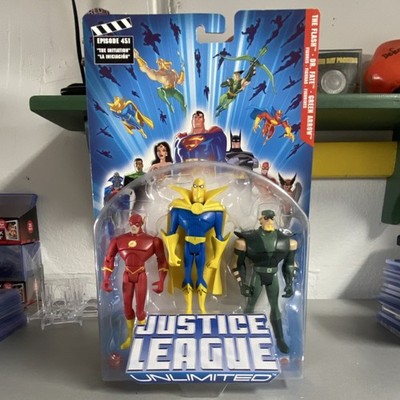 Mattel Justice League Unlimited Boxed Action Figures Flash Dr. Fate Green Arrow