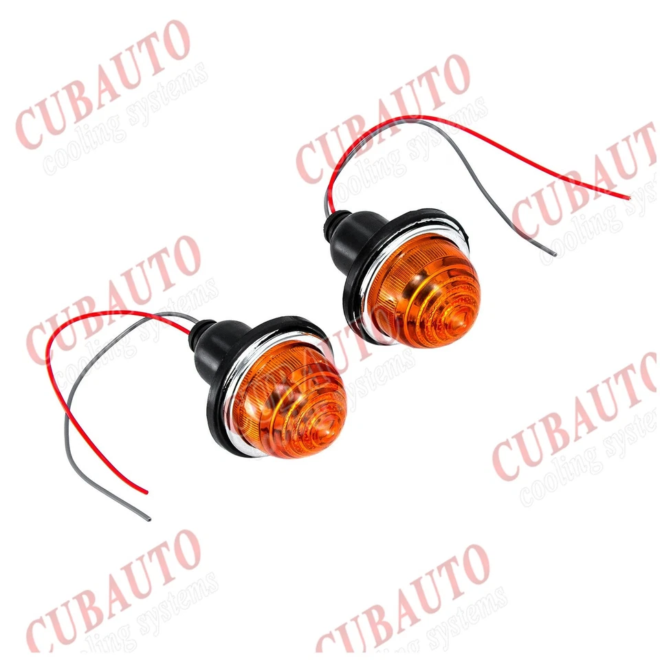 2Classic Mini Anteriore/Posteriore Ambra Indicatori Luci per LandRover L594 NUOVO ITA - Immagine 4 di 4