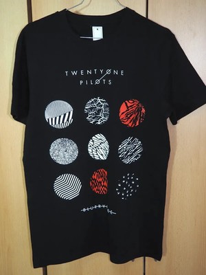 Twenty One Pilots T-Shirt Herren S Neu Blurryface Album Cover Band Merch Schwarz