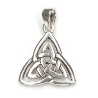 Keltischer KettenanhäNger Dreieck 925 Silber Oxidiert 2Cm Amulett AnhäNger