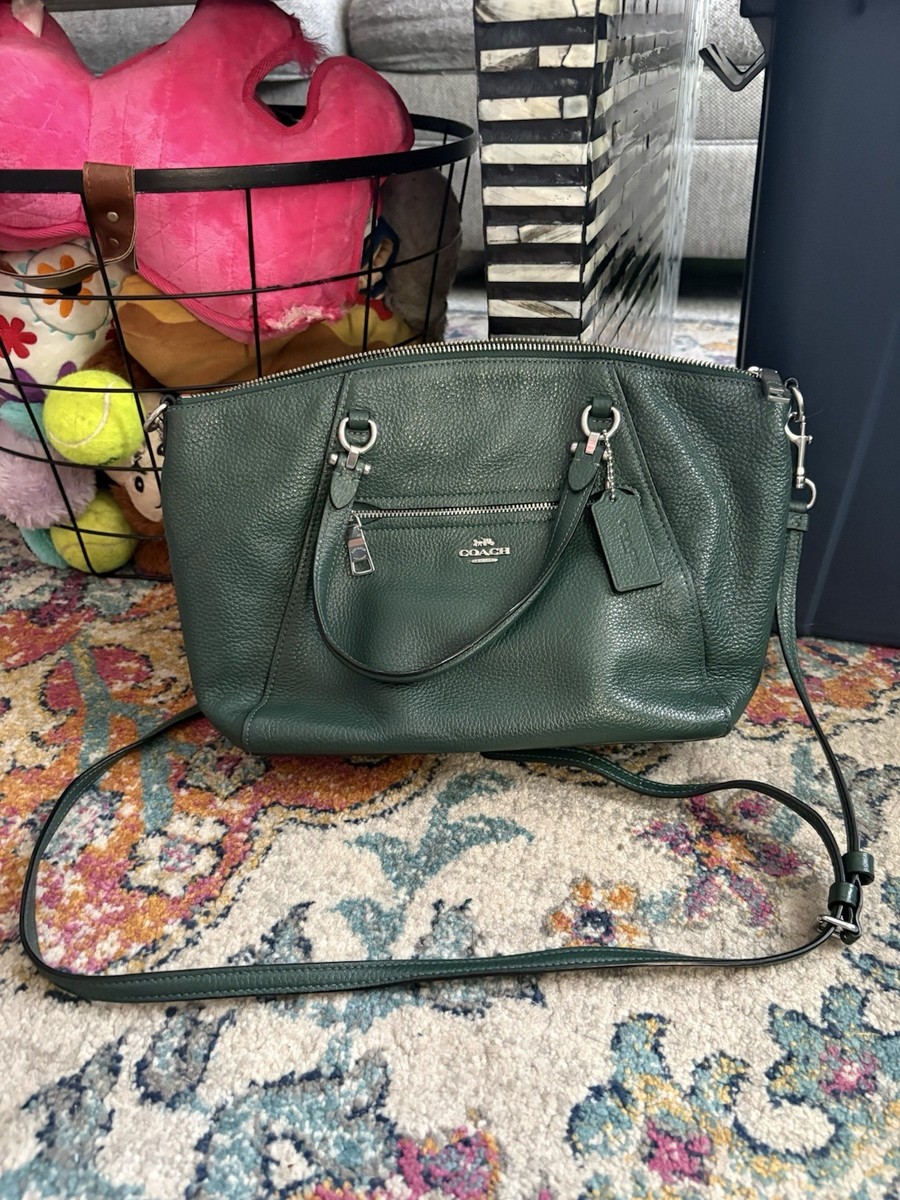 Rare Green Coach Prairie Satchel Crossbody Handbag Purse | eBay