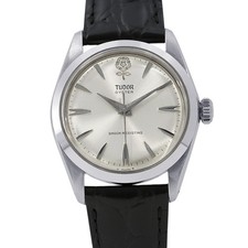 TUDOR Big Oyster 34mm Stainless Steel/Leather Silver Dial 7934