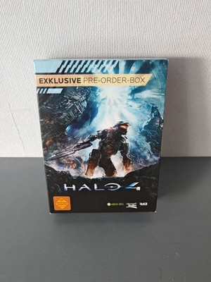 Halo 4 Exklusive Pre Order Box Xbox 360 wie Neu kein Spiel enthalten
