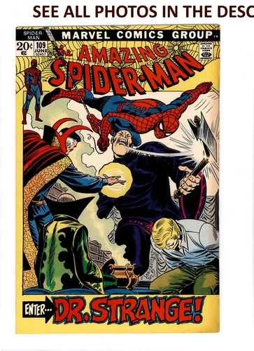 The Amazing Spider-Man #109 JUNE 1972 FN/VF Gwen Stacy Marvel Comics (HG)
