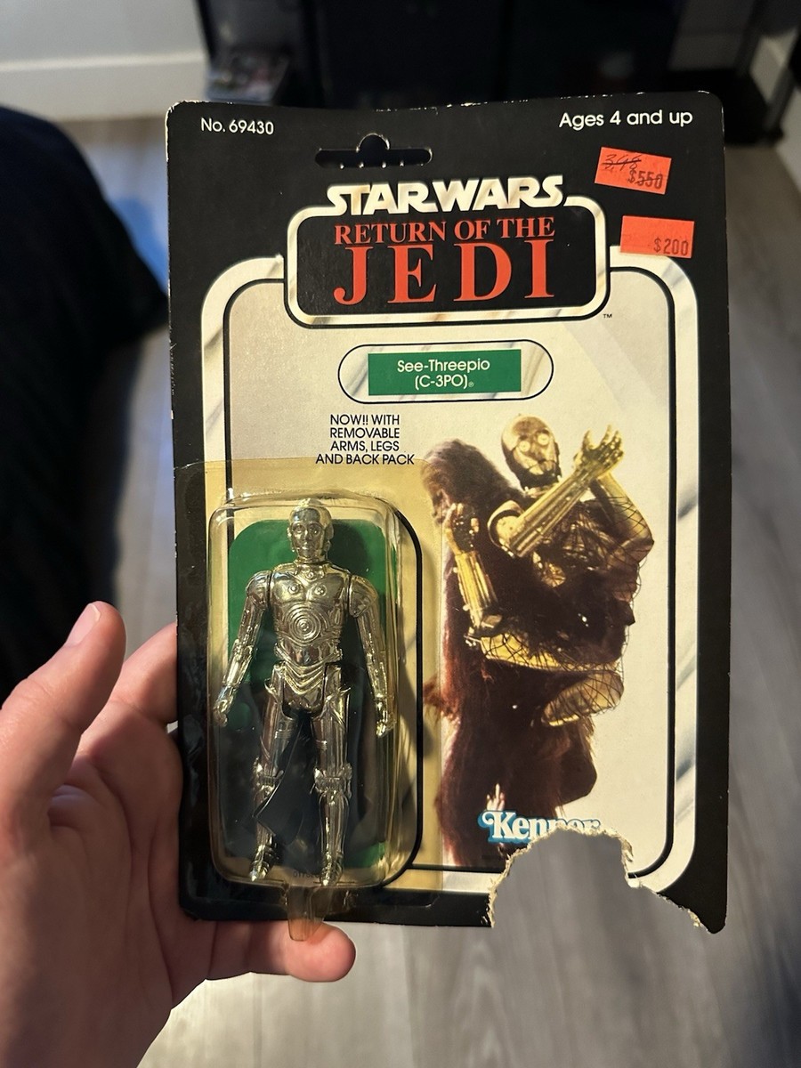 オールドケナー　C3PO ROTJ 1983年 Star Wars Kenner C-3PO Removable Limbs ROTJ Vintage 1983 MOC (OPEN