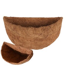10" 12" 14" Half Round Coco Liner For Hanging Basket