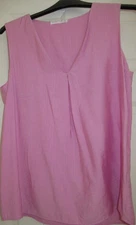 LADIES PRIMARK CARES PINK VEST TOP size 10