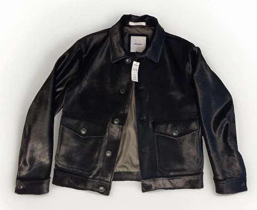 Todd Snyder Men's Italian Calf Hair Jacket in Black NWT MSRP $2995 - Sz Small - product listing photo