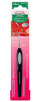Clover Soft Touch Thread Pic Black Fabric Standard Sewing Tool for Crafts