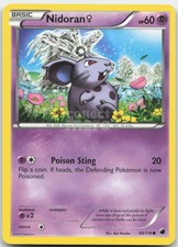Nidoran F 40/116 Plasma Freeze Pokemon Card LP