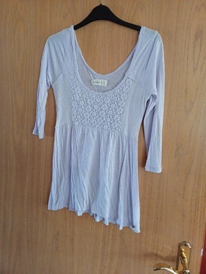 Vintage A&F babydoll top flieder Y2K Spitze