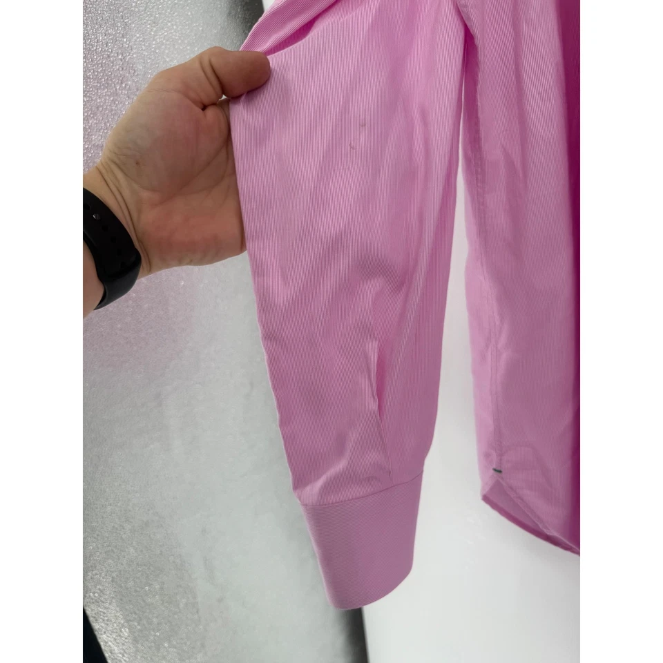 Camisa de vestir Sid Mashburn para hombre rosa con botones manga larga ver fotos 16/35 Foto 4 de 4