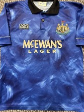 Original Asics Newcastle United 1993/1995 Away Shirt Mens Medium M