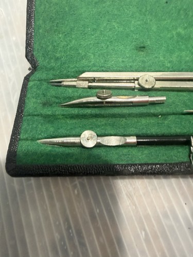 Kit attrezzi da disegno vintage con custodia made in Western Germany - Foto 3 di 6