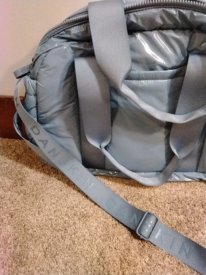 Bolso de Gimnasio Danskin Azul Lona Hinchada En Excelente Estado  Foto 2 de 4