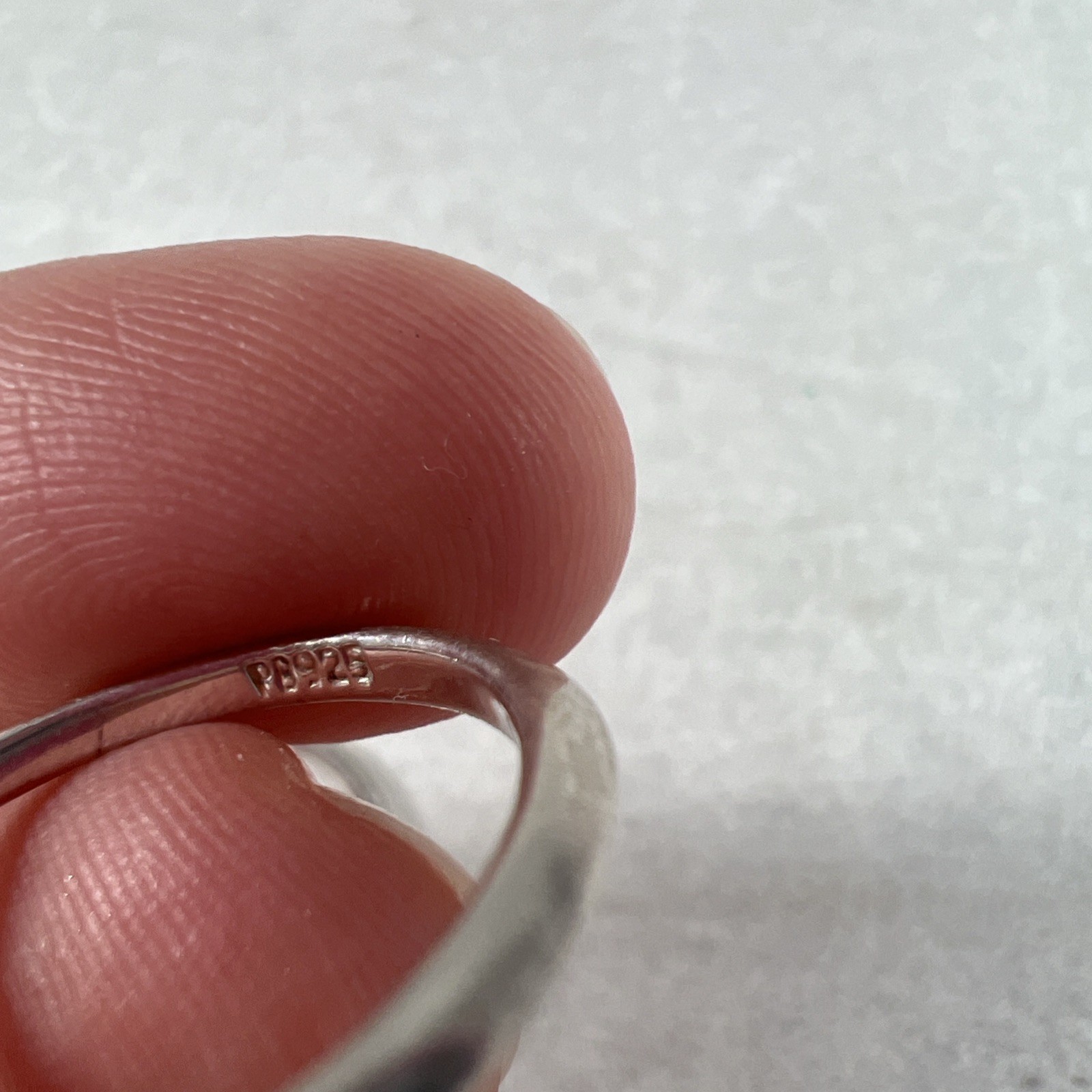 Sterling Silver 925 3 Thin Stackable Vtg Pb Band … - image 5