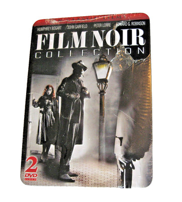 Film Noir Collection 10 Classic Movies on DVD, Sealed Tin Case Bogart, Lorre etc