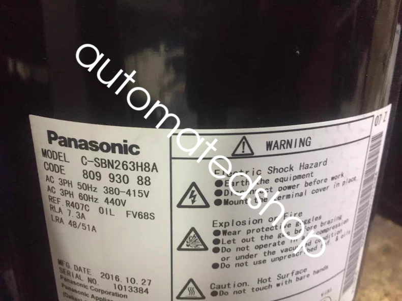 1pcs new Panasonic  Compressor C-SBN263H8A   By DHL or FedEX