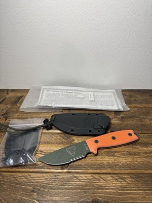 ESEE Rat RC-3  OD Green Blade, Orange G10 Handle, Black Sheath, New Old Stock
