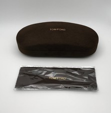New Authentic Tom Ford Unisex Small Eyeglasses Velvet Brown Hard Case