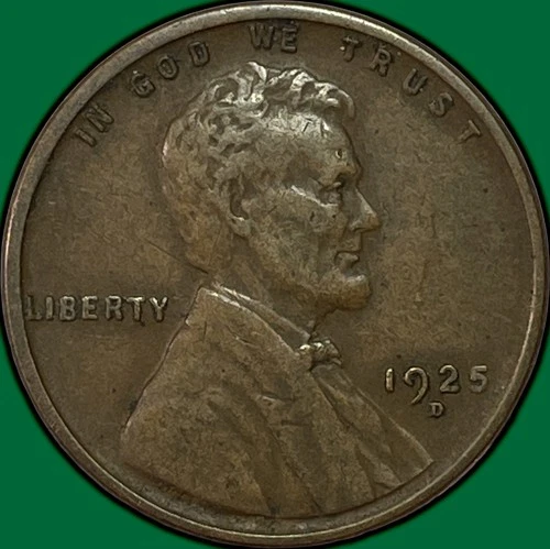 1925-D Lincoln Wheat Cent Extremely Fine XF Coin #36816