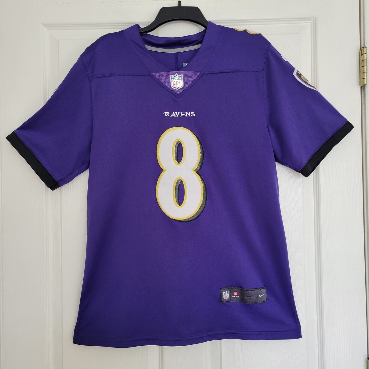 NIKE RAVENS LAMOR JACKSON ジャージー NFL Lサイズ Men's Nike Lamar Jackson Carbon Black Baltimore Ravens