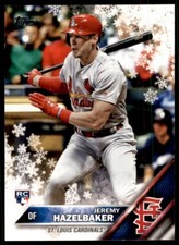 2016 Topps Holiday Jeremy Hazelbaker Rookie St. Louis Cardinals #HMW72