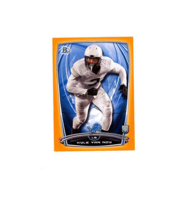 2014 Bowman ORANGE BORDER ROOKIE KYLE VAN HOY /299 RC! Patriots SEE!