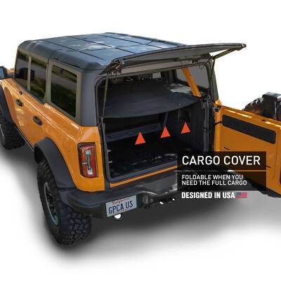 GPCA Bronco Cargo Cover compatible with Ford Bronco 2021+ Hardtop (openbox)