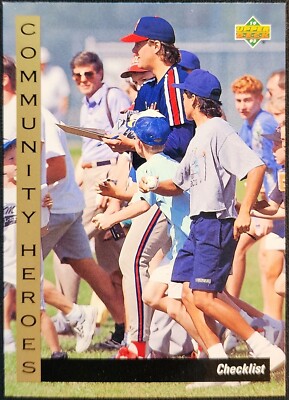 Community Heroes Checklist - 1993 Upper Deck Community Heroes #30