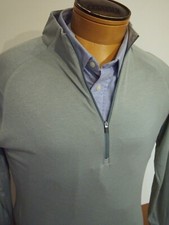 Peter Millar Crown Sport Cloudglow Half Zip Pullover NWT Small 150 Sage
